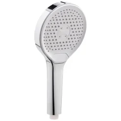 SCHÖNER WOHNEN-Kollektion Handbrause GLAIA, Chrom, wassersparender Duschkopf rund, Duschbrause mit 3 Strahlarten