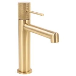 SCHÖNER WOHNEN-Kollektion Waschtischarmatur KADIA M, Mattgold, Wasserhahn geeignet für wandhängende Waschbecken in Ihrem Bad