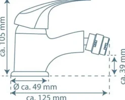 SCHÜTTE Bidetarmatur ATHOS PLUS chrom 41200
