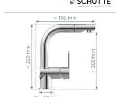 SCHÜTTE Waschtischarmatur LONDON chrom 79710