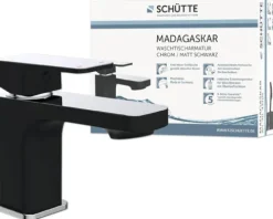 SCHÜTTE Waschtischarmatur MADAGASKAR schwarz chrom 43106