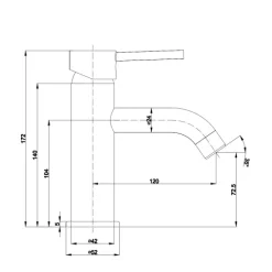 Schwarzes 3-teiliges Badarmaturen-Set | Fassa