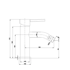Schwarzes 3-teiliges Badarmaturen-Set | Fassa