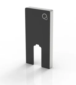 Schwarzglas Sanitärmodul für Stand-WC inkl. Betätigungsplatte
