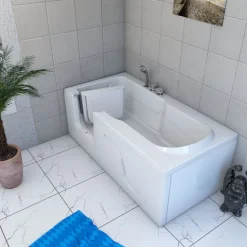 Seniorenwanne mit Tür S17-EH-R 75x150 cm
