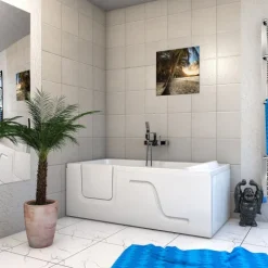Seniorenwanne mit Tür S17-R 75x150cm ohne Armatur