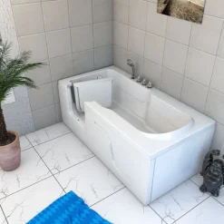 Seniorenwanne mit Tür S17-TH-R 75x150 cm