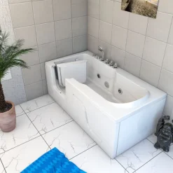 Seniorenwanne, Whirlpool mit Tür S17-TH-WP-R 75x150cm
