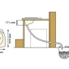 SEPARETT Urin-Trenneinsatz Privy 501 weiß/blau mit WC-Sitz 1121-03