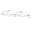Sicherheitsgriff TIGER Boston Comfort & Safety 90 cm chrom