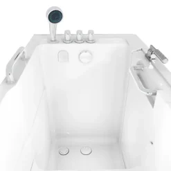 Sitzbadewanne Senioren Wanne mit Tür S07-TH-C-L 140x76cm