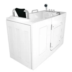 Sitzbadewanne Senioren Wanne mit Tür S07-TH-C-L 140x76cm
