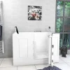 Sitzbadewanne Senioren Wanne mit Tür S07-TH-B-R 140x76cm