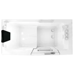 Sitzbadewanne Senioren Wanne mit Tür S07-TH-A-L 76x140cm