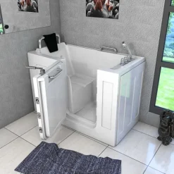Sitzbadewanne Senioren Wanne mit Tür S07-TH-A-L 76x140cm