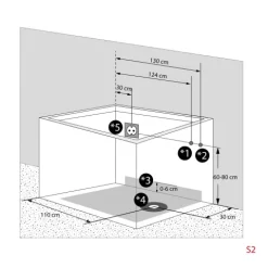 Sitzbadewanne Senioren Wanne mit Tür S07-TH-A-L 76x140cm