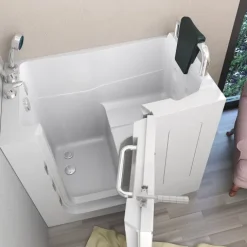 Sitzbadewanne Senioren Sitzwanne mit Tür S08-A-R 68x110cm