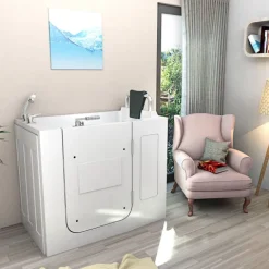 Sitzbadewanne Senioren Sitzwanne mit Tür S08-B-R 110x68cm