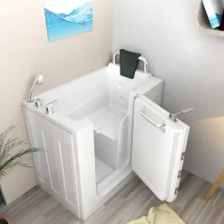 Sitzbadewanne Senioren Sitzwanne mit Tür S08-C-R 110x68cm