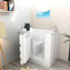 Sitzbadewanne Senioren Wanne mit Tür S08-A-L 68x110cm