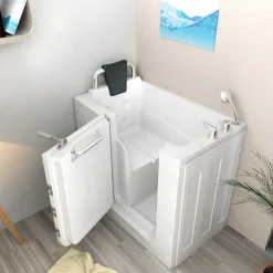 Sitzbadewanne Senioren Wanne mit Tür S08-A-L 68x110cm