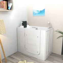 Sitzbadewanne Senioren Wanne mit Tür S08-A-L 68x110cm