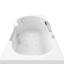 Sitzbadewanne Senioren Wanne Sitzwanne mit Tür S12-EH-AIR-R 85x170 cm