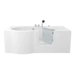 Sitzbadewanne Senioren Wanne Sitzwanne mit Tür S12-EH-AIR-R 85x170 cm