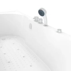 Sitzbadewanne Senioren Wanne Sitzwanne mit Tür S12-EH-AIR-R 85x170 cm
