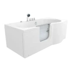 Sitzbadewanne Senioren Wanne Sitzwanne mit Tür S12-TH-AIR-L 170x85cm