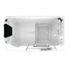 Sitzwanne Whirlpool Badewanne Tür S08WP-TH-A-L 68x110cm