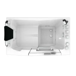 Sitzwanne Whirlpool Badewanne Tür S08WP-TH-A-L 68x110cm