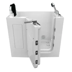 Sitzwanne Whirlpool Badewanne Tür S08WP-TH-A-L 68x110cm