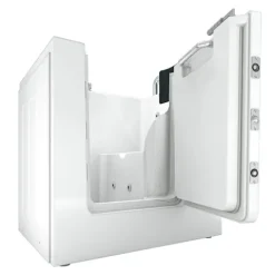 Sitzwanne Whirlpool Badewanne mit Tür S02WP-C-R 100x78cm