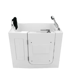 Sitzwanne Whirlpool Badewanne Tür S08WP-TH-C-L 110x68cm