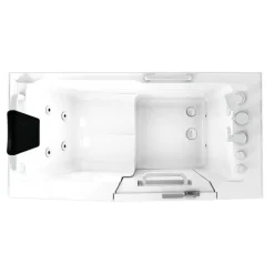 Sitzwanne Whirlpool Badewanne mit Tür S07WP-A-L 140x76cm