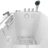 Sitzwanne Whirlpool Badewanne Tür S08WP-TH-B-R 110x68cm