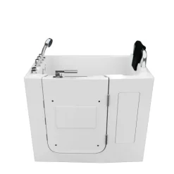 Sitzwanne Whirlpool Badewanne Tür S08WP-TH-B-R 110x68cm