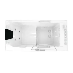 Sitzwanne Whirlpool Wanne mit Tür S07WP-TH-A-L 140x76cm