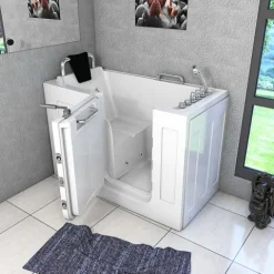 Sitzwanne Whirlpool Wanne mit Tür S07WP-TH-A-L 140x76cm