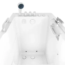 Sitzwanne Whirlpool Wanne mit Tür S07WP-TH-C-L 140x76cm