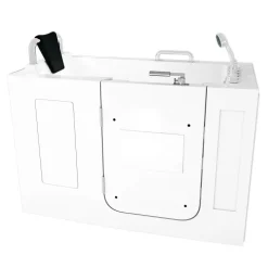 Sitzwanne Whirlpool Wanne mit Tür S07WP-TH-C-L 140x76cm