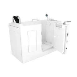 Sitzwanne Whirlpool Wanne mit Tür S07WP-TH-B-R 140x76cm