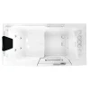 Sitzwanne Whirlpool Wanne mit Tür S07WP-TH-B-L 140x76cm