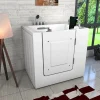 Sitzwanne Whirlpool Wanne mit Tür S02WP-TH-B-R 100x78cm