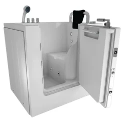 Sitzwanne Whirlpool Wanne mit Tür S02WP-TH-B-R 100x78cm