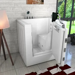 Sitzwanne Whirlpool Wanne mit Tür S02WP-TH-B-R 100x78cm