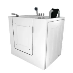 Sitzwanne Whirlpool Wanne mit Tür S02WP-TH-B-R 100x78cm