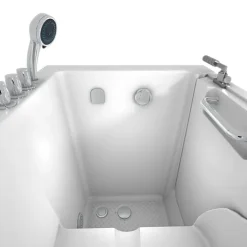 Sitzwanne Whirlpool Wanne mit Tür S02WP-TH-B-L 100x78cm