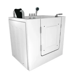 Sitzwanne Whirlpool Wanne mit Tür S02WP-TH-B-L 100x78cm
